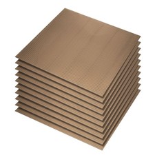 36000pcs 5 x 5 mm Self-Adhesive Acrylic Mirrors Mosaic Tiles Sticker, Brown