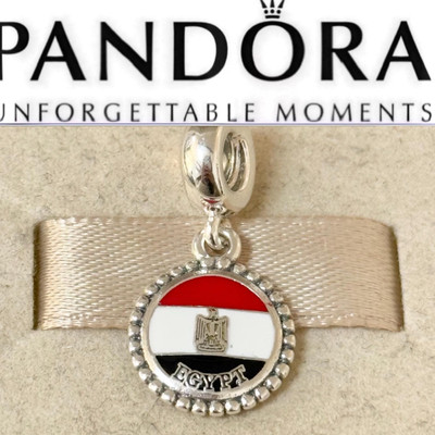 Pandora Egypt 🇪🇬 Country Exclusive Flag Dangle Moments Charm