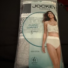 JOCKEY Classics 3 100 Cotton Briefs. Size 7 L Brand New Tags 