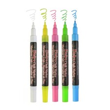 Marvy Uchida Bistro Chalk Markers, Chisel Point, Set of 4 White, 482-4A/S bundle