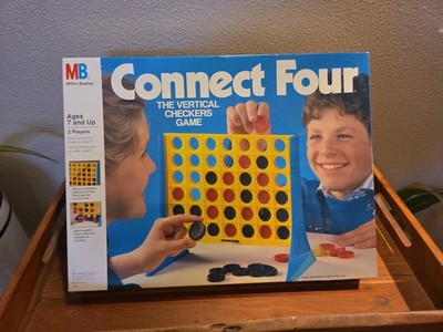 Connect Four - The Vertical Checkers Game (1990 Milton Bradley)   Complete 100%!