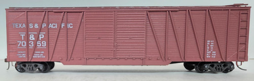 HO Roundhouse 50' DD Boxcar T&P #70359 con acopladores Kadee y estribos metálicos OB | Zustand: New