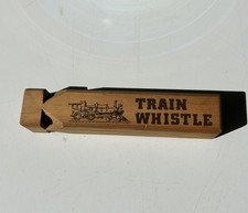 Vintage Wood Train Whistle - Authentic Train Sound Wooden Whistle