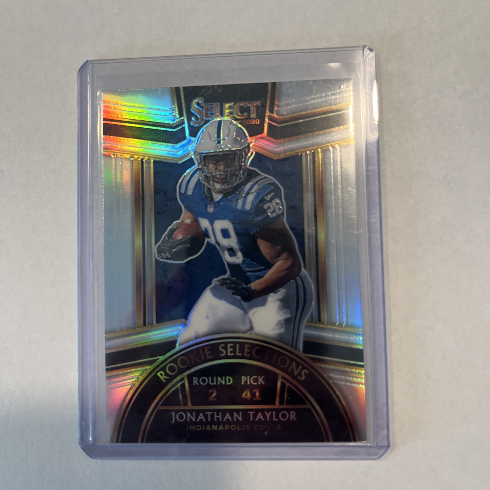2020 Panini Select- Rookie Selections Jonathan Taylor #RS-16 Silver Prizm RC