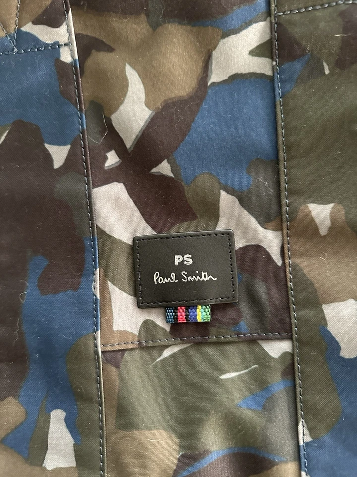 Paul Smith Messenger Bag With Straps Cotton Camouflage Great Condition - RARE! - Image 3 of 4