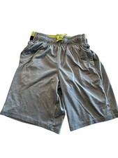 Members Mark Shorts Boys Pullon Gray Size Large 10-12 Drawstring Sports EUC