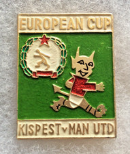 Manchester United  V Kispest Honved European Cup Match Badge