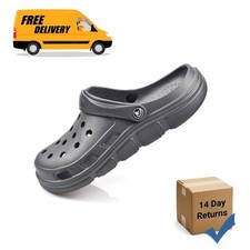 Mens Womens Garden Clogs Shoes with Arch Support, Unisex Adult Classic Slip US