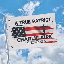 Charlie Kirk Tribute Flag: A True Patriot Memorial Banner House Banner