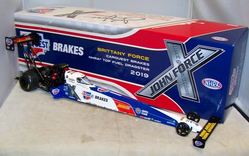 1:24 2019 AUTO WORLD NHRA TOP FUEL DRAGSTER BRITTANY FORCE CARQUEST BRAKES NIB