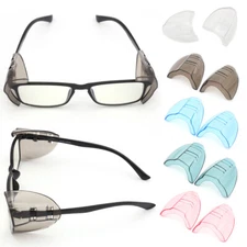 1Pairs Side Shields For Eye Glasses Slip On Safety Glasses Shield Universal US