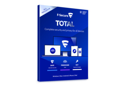 F-Secure TOTAL - 7 Geräte / 1 Jahr + 3 Monate GRATIS