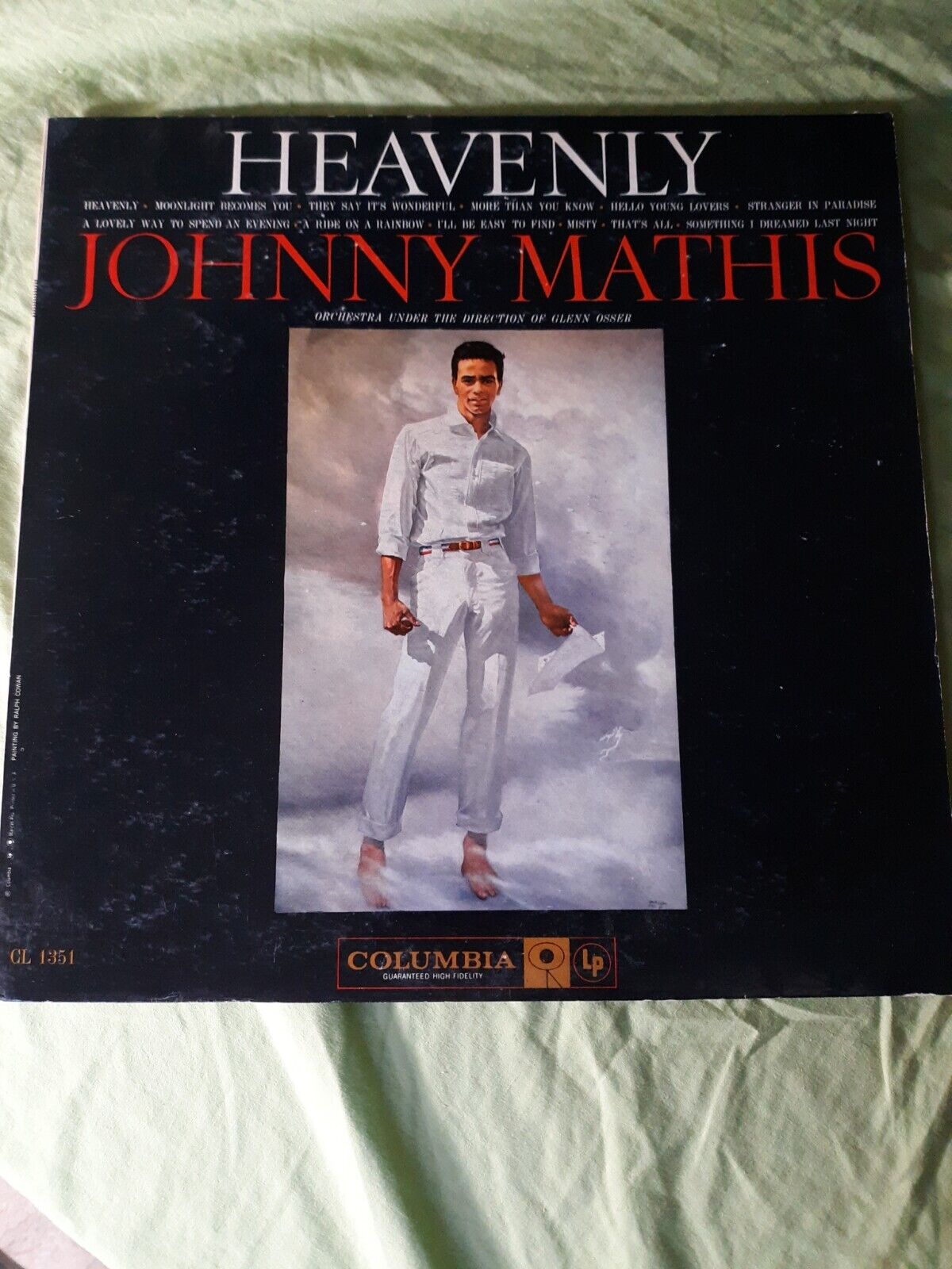 JOHNNY MATHIS- Heavenly- 1959 1ST Press LP CL 1351
