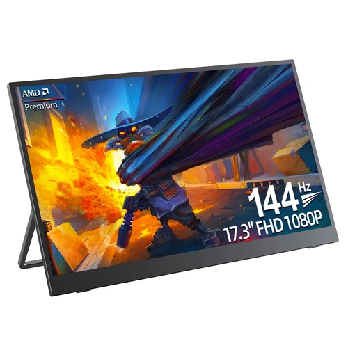 UPERFECT 144Hz Gaming Tragbarer Monitor 17,3" FHD 1920x1080 IPS mini-HDMI USB-C