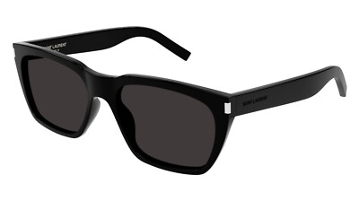 Saint Laurent SL 598 Black/Grey (001) Sunglasses | eBay