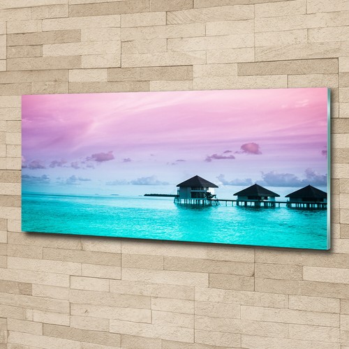 Tulup Image Sur Verre Trempé Tableaux 125x50 - Loups En Hiver