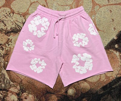 Denim Tears The Cotton Wreath Sweatshorts Powder Pink Size Extra