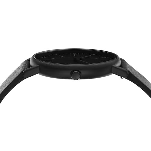 Skagen Signatur Alphabet Black Slim Unisex 36mm Watch Leather with New Battery Skagen SKW6897 - Signatur Watch • Watchard.com main image 3