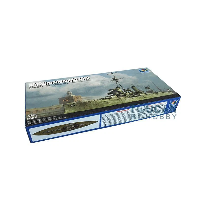 1:700 Trompetista 06706 1918 Royal Navy Dreadnought Kit de buque de guerra de plástico Foto 3 de 4