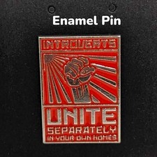 INTROVERTS UNITE SEPARATELY IN YOUR OWN HOMES Enamel Pin 149