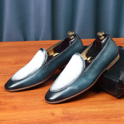British Slip on Loafers Flats Formal Dress Mens Real Leather Shoes Business Size | eBay British Slip on Loafers Flats Formal Dress Mens Real Leather Shoes Business Size | eBay