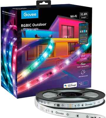 #ad #ad Govee RGBIC Outdoor LED Strip Lights H6172 Smart Control Bluetooth 32.8ft $42.29