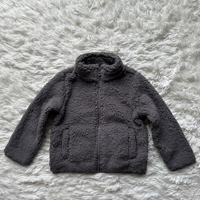 Amazon Essentials Toddler Full Zip Sherpa Jacket Gray New With Tags Size 3T
