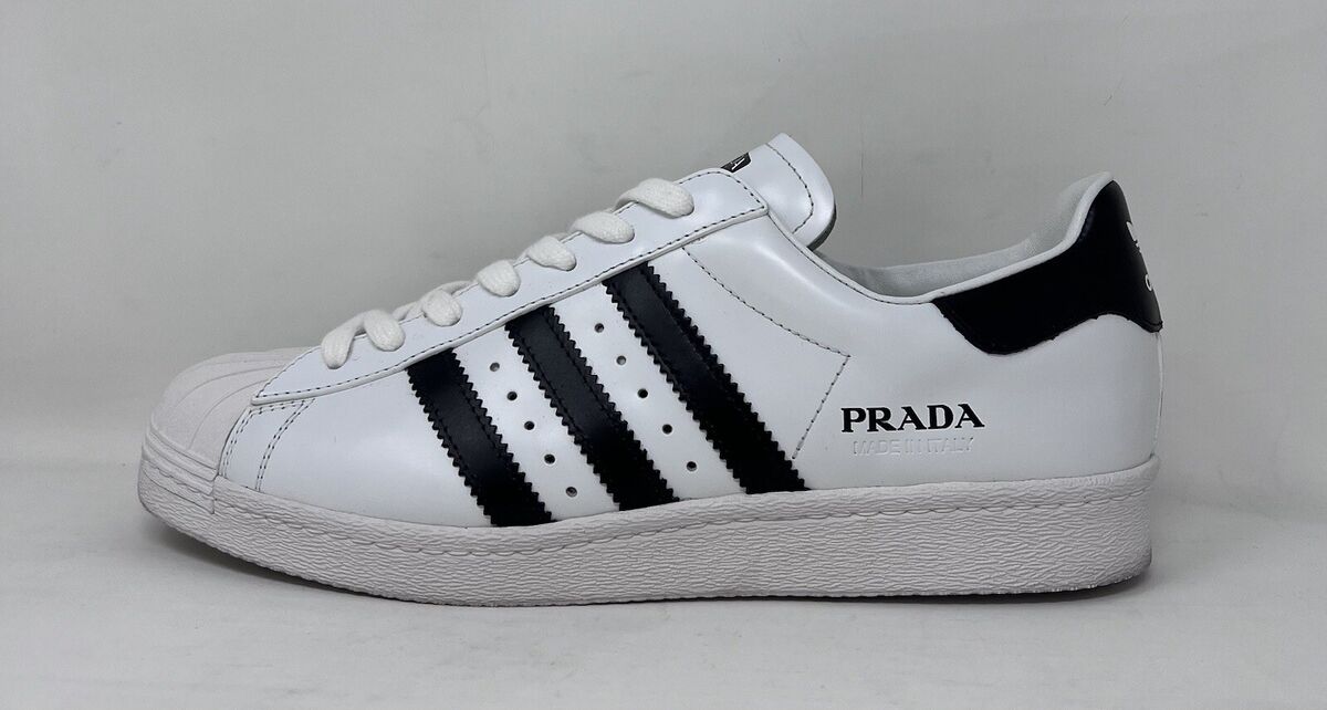 adidas x Prada Superstar sneakers Men's 9.5 White & Black adidas x Prada Superstar sneakers Men's 9.5 White & Black