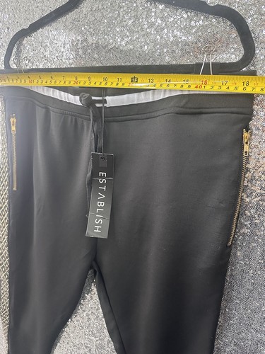 Pantaloni joggers uomo lusso 2XL cristallo STRASS IMPREZIOSITI PISTA - Foto 4 di 10