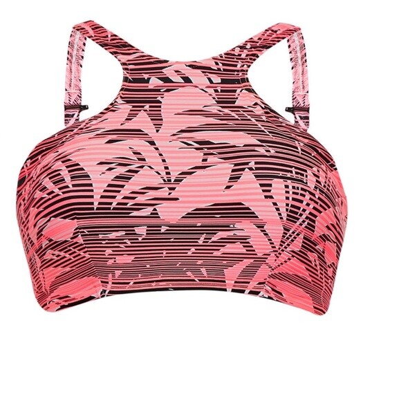 FREYA AS2988 SOUL CITY HI-NECK UNDERWIRED BIKINI TOP IN SUNSET SIZE ...