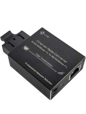 Mini Gigabit Fiber Media Converter RJ4510/100/1000Base-Tx to 100/1000Base-Fx ...