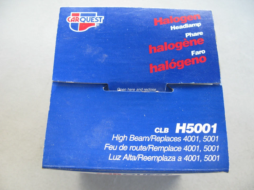 CAR QUEST H5001 HALOGEN HEADLIGHT HEADLAMP - Image 2 of 2