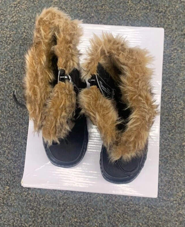 Nine West Niñas Daphne Moda Negro Invierno Botas Zapatos Talla 8M #NKBJ20-29KMS Foto 4 de 4