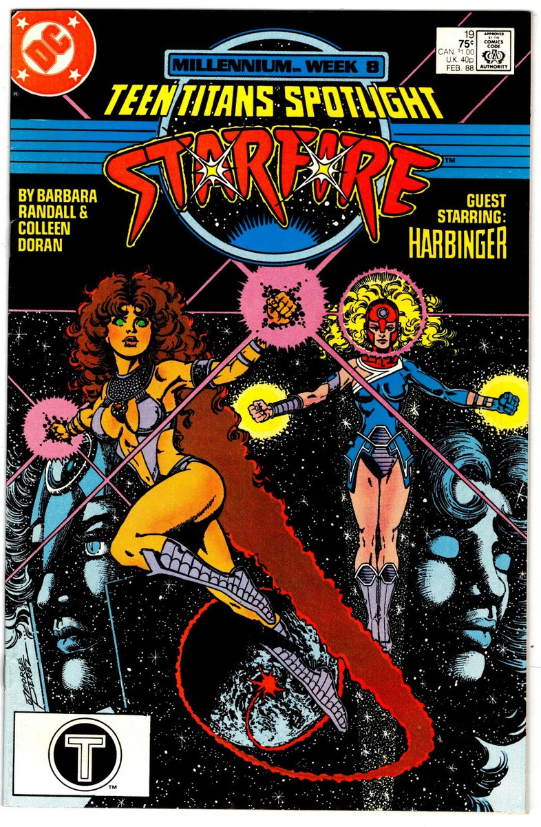 TEEN TITAN SPOTLIGHT STARFIRE #19 DC 1988 (fn-vf) Millennium Week