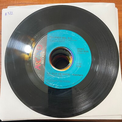 YOLANDA DEL RIO 7'' La Carta Que Hoy Te Escribo / Hija De Nadie Vinyl RECORD a332
