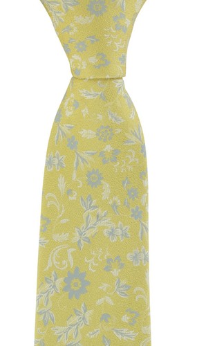 Textured Floral Silk Tie - Picture 17 of 18