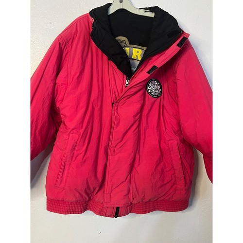 VTG Rip Curl Adventure Sportswear Jacket XL - Black & Pink Reversible Zip Pocket - Picture 6 of 24