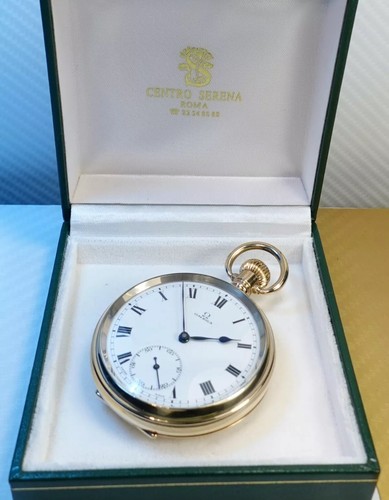 ⏱️ 1921 OMEGA - ANTIQUE - SWISS - GOLD PLATED - POCKET WATCH - Serviced - Runs - Picture 23 of 24