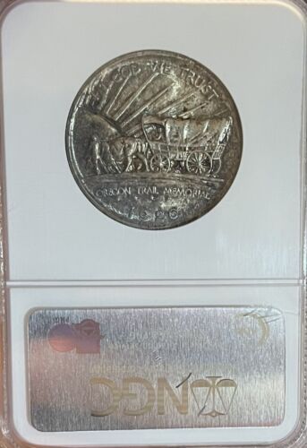 1926-S NGC MS65 Oregon Commemorative Silver Half Dollar - Picture 2 of 4