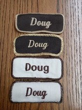 Doug Name Tag Vintage Patches (Lot of 4)