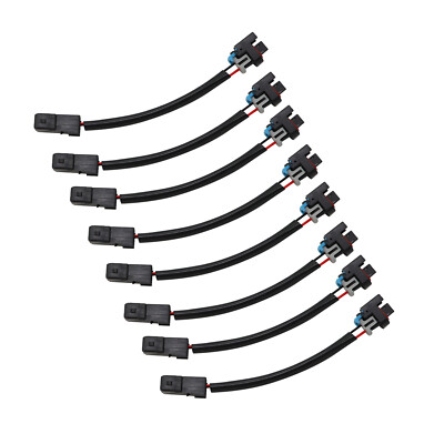 8x LQ4 LQ9 4.8 5.3 6.0 Delphi Wire Harness to LS1 LS6 LT1 EV1 Injector Adapter 8x LQ4 LQ9 4.8 5.3 6.0 Delphi Wire Harness to LS1 LS6 LT1 EV1 Injector Adapter