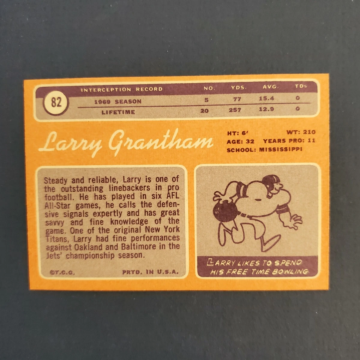 Larry Grantham away jersey