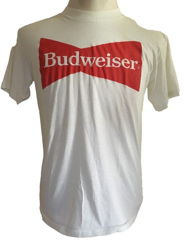 80's USMC × Budweiser Print T-Shirt 80s Budweiser U.S.M.C. Tシャツ