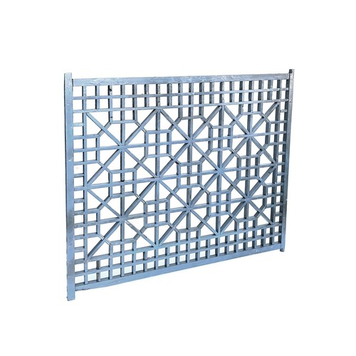 Pannello parete legno geometrico griglia grigio blu rustico vintage ws4554 - Foto 6 di 7