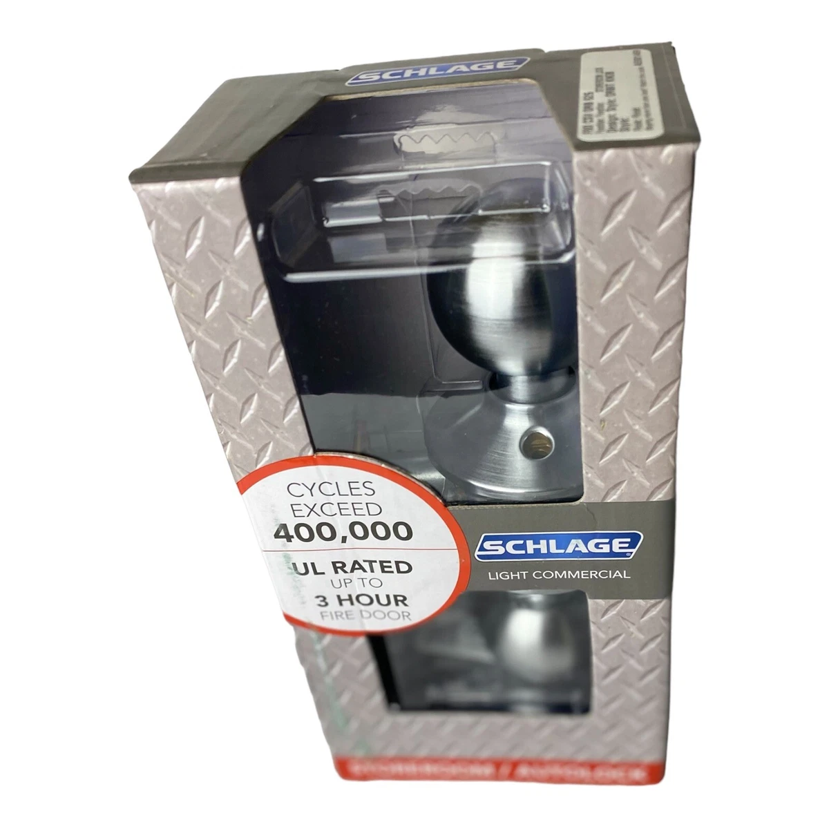 Schlage Orbit Satin Chrome Light Commercial Storeroom Door Knob