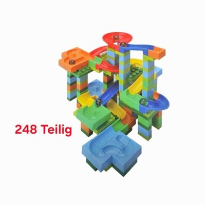 Kugelbahn Murmelbahn Konstruktionsbahn bunt Teile Kugelbahn Spielzeug