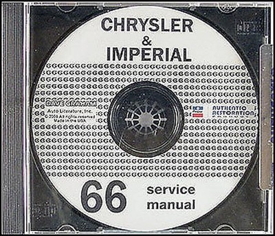 1966 Chrysler Reparaturhandbuch CD Imperial 300 New Yorker Newport LeBaron