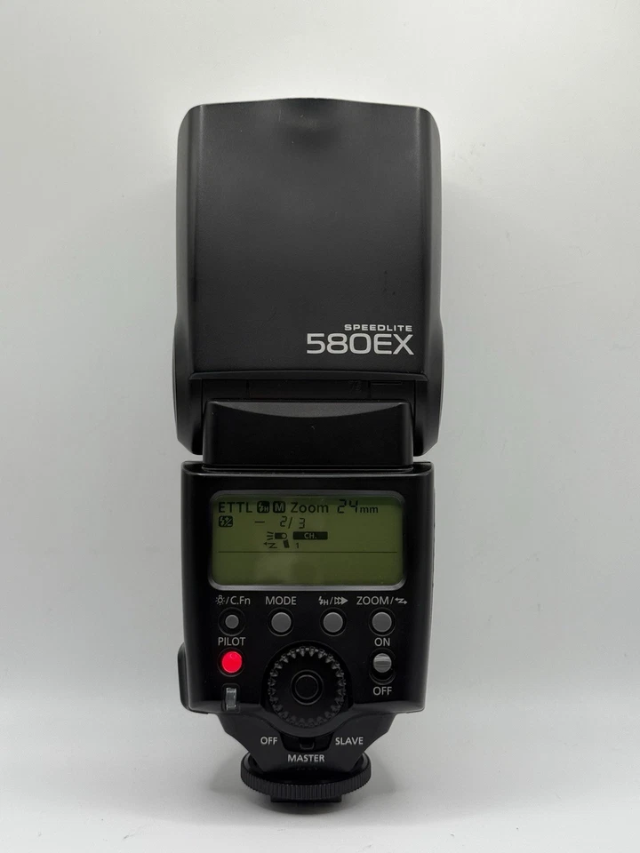Вспышка Canon Speedlite 580EX • проверенная работа • чистая с чехлом и аккумуляторами - Изображение 2 из 4