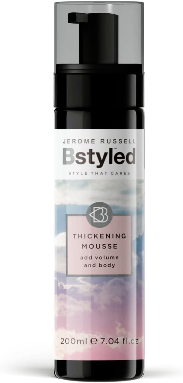 Jerome Russell BStyled Thickening Mousse - Hair Mousse for Volume & Lift, Hair