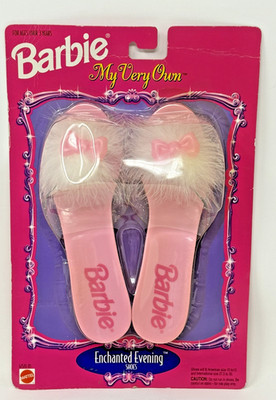 1999 Barbie Little Girls Dress Up Shoes My Very Own Enchanted Evening Shoes
